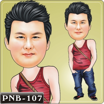 男生人像Q版漫畫PNB-107